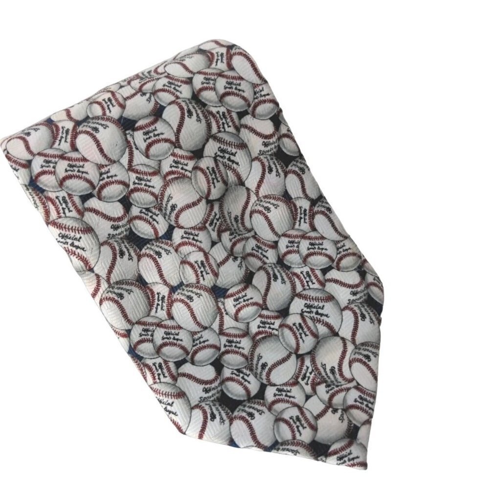 Briefly Stated Baseball Necktie All Over Print